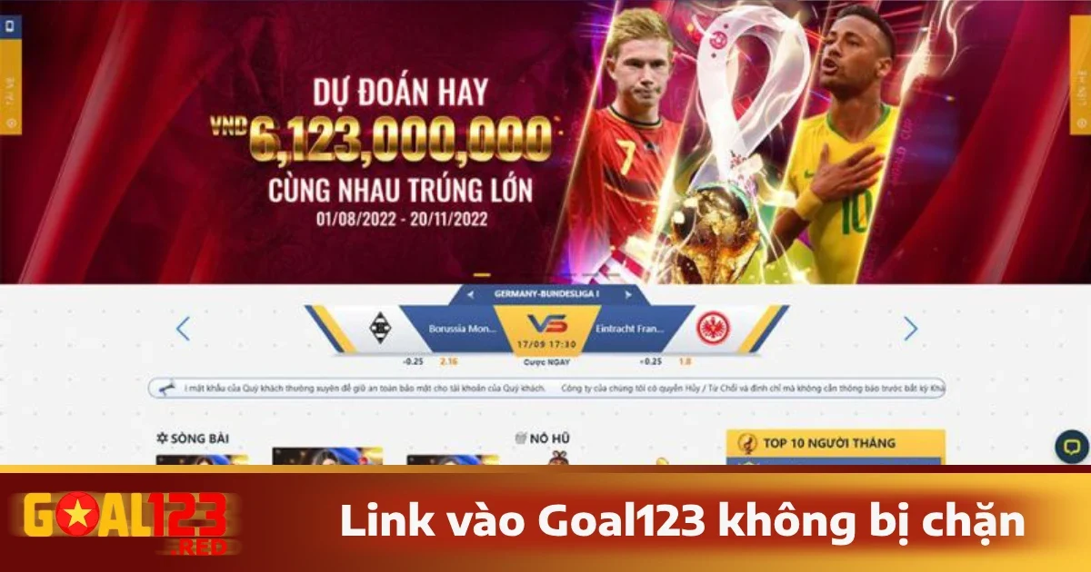 Trang chủ 25 Link vào Goal123 không bị chặn